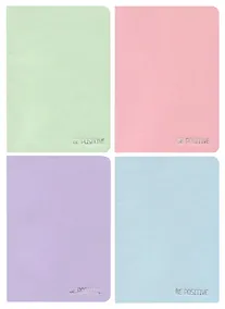 Купить Записная книжка А6 42 листа в линейку, "Be positive", сшивка, в ассортименте — Фото №1