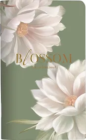 Купить Тетрадь 48л кл. "Blossom", лотосы, карт.обл., ламинация, тиснение золотой фольгой, скрепка — Фото №1