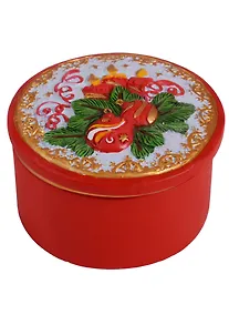 Купить Шкатулка декоративная Свечи и серпантин (7,5x7,5x5) — Фото №1