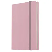 Купить Записная книжка А7 80л лин. "Joy Book. Розовая вуаль" иск.кожа, тонир.блок, скругл.углы, ляссе, резинка, карман на задн.форзаце — Фото №1