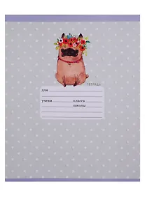 Купить Тетрадь в клетку Unnika, "Зверушки (графика)", 12 листов, в ассортименте — Фото №1