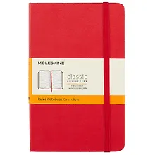 Купить Записная книжка Moleskin Classic Medium, красная, 120 листов, А6+ — Фото №1