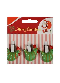 Купить Набор прищепок декоративных, 3 шт, полистоун,петушок зеленый — Фото №1