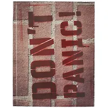 Купить Книга для записей А5 80л лин. "Don't panic" интегр.переплет, ламинация soft-touch — Фото №1