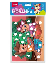 Купить Набор для творчества LORI. Увлекательная мозаика (металлизированная) малый набор "Ёжики" — Фото №1