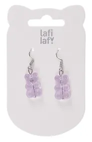 Купить Сережки Мишки мармеладные фиолетовые (пластик) (12-48782-202405-AC15) — Фото №1