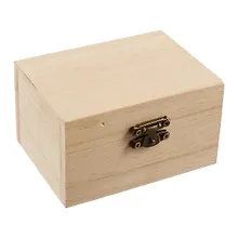 Купить Набор д/творчества Шкатулка д/росписи Прямоугольная 5,7*9,8*7,8/6,0*10,9*8,3 (дерево) (AM1249) — Фото №1