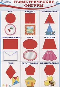 Купить Комплект познавательных мини-плакатов. Математика. Форма и цвет — Фото №1