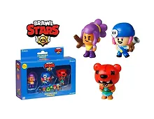Купить Коллекционная фигурка Brawl Stars, Фрэнк, Тара и Мистер Пи, (5см), (BRW2021D) — Фото №1