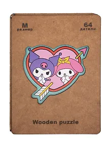 Купить Пазл фигурный 64 дет. Sanrio Best friends (8+) (дерев. коробка) — Фото №1