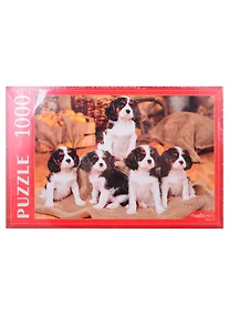Купить Пазл Щенки Кавалер-Кинг-Чарльз-Спаниеля Greate me 1000 элементов ГИП1000-2020 — Фото №1