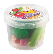 Купить Тесто для лепки "Пластишка", набор в ведерке из 18 цетов с формочкой — Фото №1