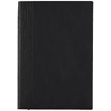 Купить Ежедневник недат. А5 160л "Буйвол" черный, кожзам, мягкий переплет, тонир.блок, ляссе — Фото №1