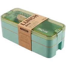 Купить Ланч-бокс 750 мл (2 яруса) (пластик) (21х9) (12-22716-JEQ-1243) — Фото №1