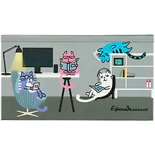 Купить Планинг недат. 64л "Офисные работники" карманный, 7БЦ, выб.лак, мат.лам. — Фото №1