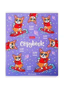 Купить Тетрадь в клетку Hatber, "Забавные корги", 48 листов, в ассортименте — Фото №1