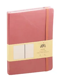 Купить Книга для записей А5 96л кл. "JOY BOOK. Вишневое какао" 7БЦ, иск.кожа, тонир.офсет, скругл.углы, ляссе — Фото №1