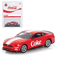 Купить 450030 Машинка литая коллекционная Motor City - Die-сast модель Coca-Cola 2018 Ford Mustang GT, масштаб 1:64 (металлическая), возраст 14+ — Фото №1