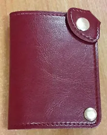 Купить Визитница Лезар Футляр для визитных кредитных и дисконтных карт кожзам бордовый — Фото №1