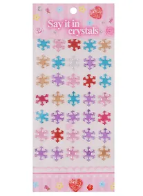 Купить Стразы-снежинки, 35шт, 10,5 х 22 см, микс — Фото №1