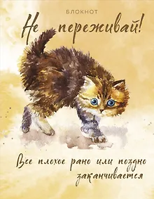 Купить Блокнот. Не переживай! Все плохое рано или поздно заканчивается — Фото №1