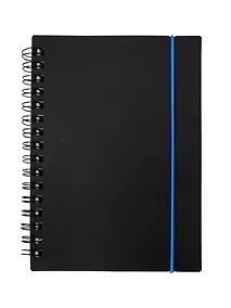 Купить Записная книжка А6 80л кл. "Favorite Black. No 3" спираль, пласт.обл., резинка — Фото №1