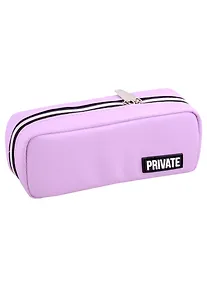Купить Пенал-косметичка "Private" сиреневый, 21х9х5 см — Фото №1