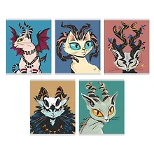 Купить Тетрадь в клетку Listoff, "Магические кошки (Эксклюзив)", 48 листов, в ассортименте — Фото №1