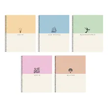 Купить Тетрадь в клетку "Shades", 96 листов, гребень, в ассортименте — Фото №1