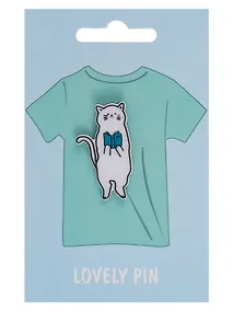 Купить Значок Котик с книжкой (акрил) — Фото №1