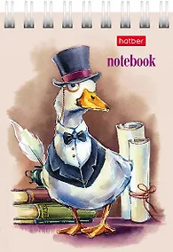 Купить Блокнот А7 40л кл. "GUSSI" мел.картон, гребень, ассорти — Фото №1