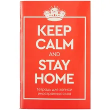 Купить Тетрадь для записи иностранных слов Listoff, Stay Home, А6, 48 листов — Фото №1