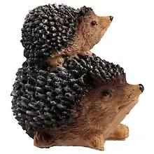 Купить Фигурка Ёжик и ежонок серые (полистоун) (4х7) (12-06721-CW002) — Фото №1