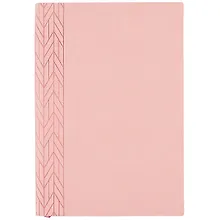 Купить Ежедневник недат. А5 160л "Буйвол" розовый, кожзам, мягкий переплет, тонир.блок, ляссе — Фото №1