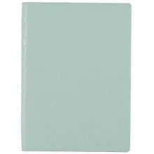 Купить Ежедневник недат. А6+ 126*174 160л "Стэп" мятный, кожзам, мягкий переплет, стеганная строчка, тонир.блок, ляссе — Фото №1