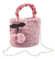 Купить Сумочка плюшевая Сиреневая (22х23) (12-12610-202411-B4) — Фото №1