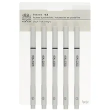 Купить Ручки капиллярные-линеры 5шт 0,8мм, пласт.кор., Winsor&Newton — Фото №1