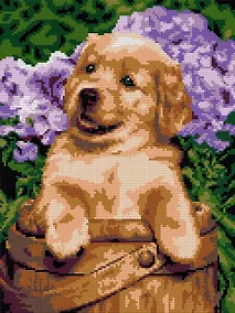 Купить Алмазная мозаика "Забавный малышок", 30х40 см — Фото №1