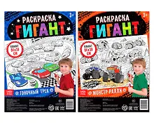 Купить Для юного гонщика. Набор раскрасок-гигантов (комплект из 2 книг) — Фото №1