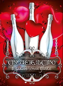 Купить МАСТЕР Свидетельство о браке Шампанское А4 PV54X0098 — Фото №1