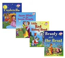 Купить Читаем вместе. Сборник сказок. Уровень 3 (CD+4 книги: Золушка, Красная шапочка, Белоснежка, Красавица и Чудовище) — Фото №1