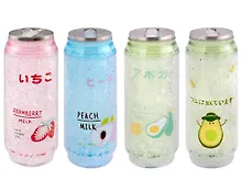 Купить Стакан в форме банки Фрукты (пластик) (400мл) в ассортименте — Фото №1