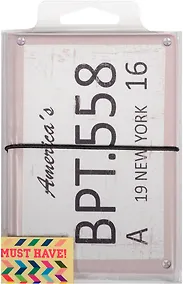 Купить Автодокументы Номерной знак BPT-558 (белый) — Фото №1