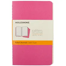 Купить Записная книжка Moleskin Cahier Journal Pocket, 3 шт, розовый неон, 32 листа, А6 — Фото №1