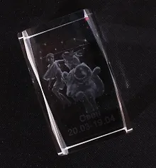 Купить Сувенир, Стеклянный куб большой 5*8см Овен НУ-8533 — Фото №1