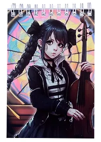 Купить Блокнот А6 60л кл. "Вэнсдэй-3" гребень — Фото №1