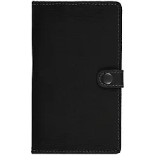 Купить Алфавитная книга А6+ 60 листов, 173*100 графит, черная, на кнопке — Фото №1