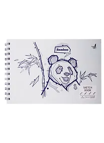 Купить Скетчбук А5+ 80л "SKETCHBOOK. Panda book" белый офсет, 120г/м2, 7БЦ — Фото №1