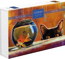 Купить Пазл Hatber 500 "Узнай себя! №1 (Лючия Хеффернан)" в подарочной коробочке + постер, 48х33 см — Фото №1