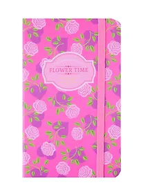 Купить Записная книжка А6 80л кл. "Foxes" 7БЦ, резинка, цв.обрез, инд.уп., ассорти — Фото №1